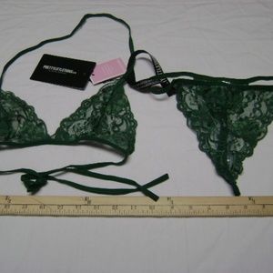 Emerald Lace Lingerie Set